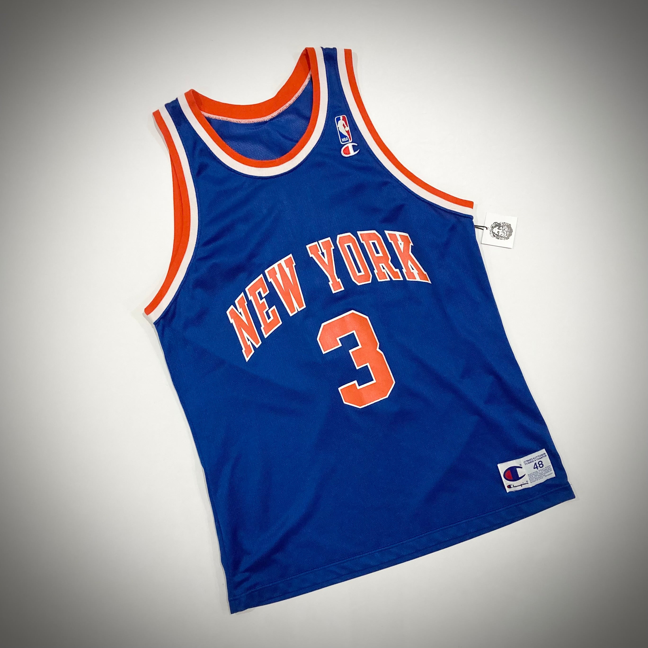 Vintage New York Knicks John Starks Champion Jersey