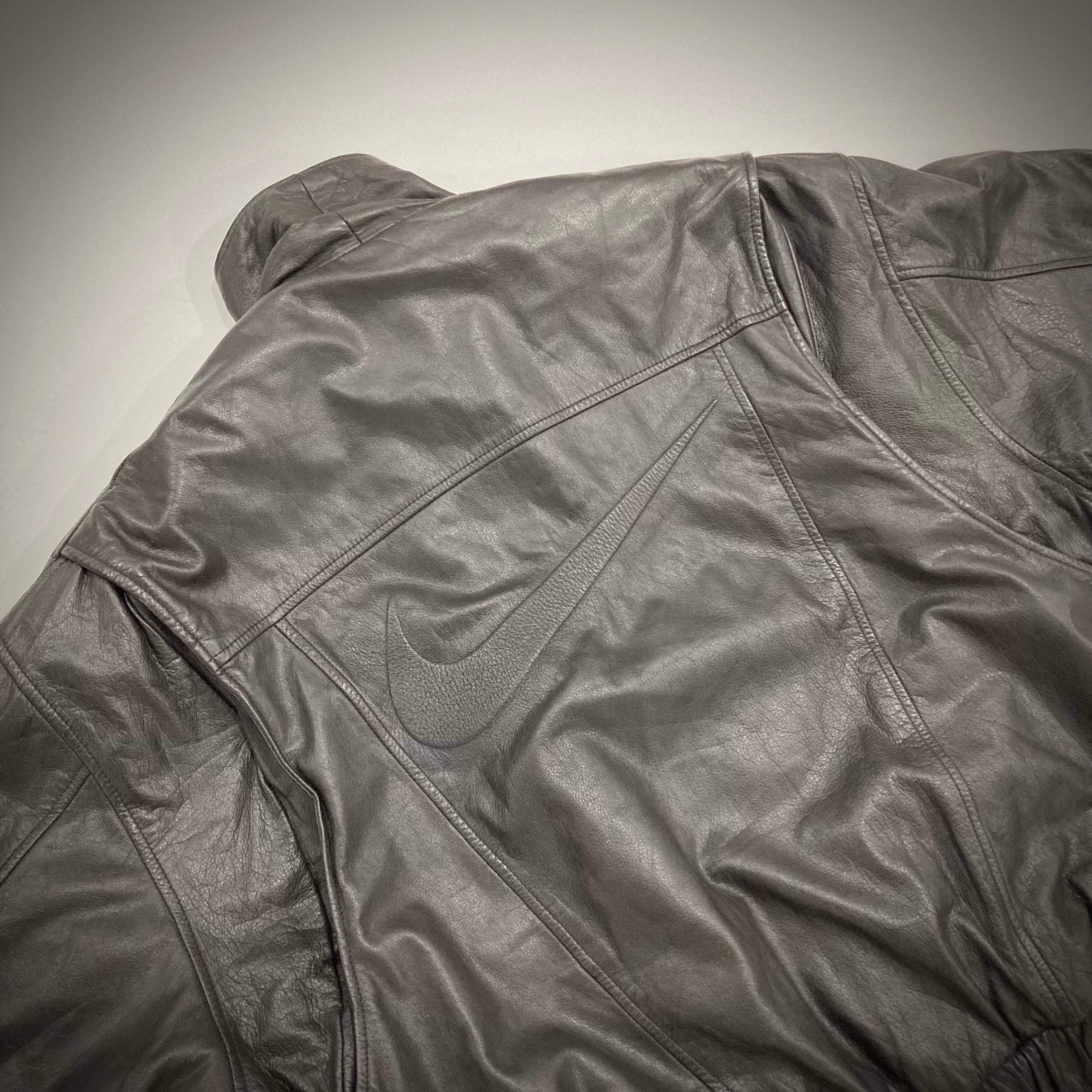 Vintage Nike Leather Bomber Jacket