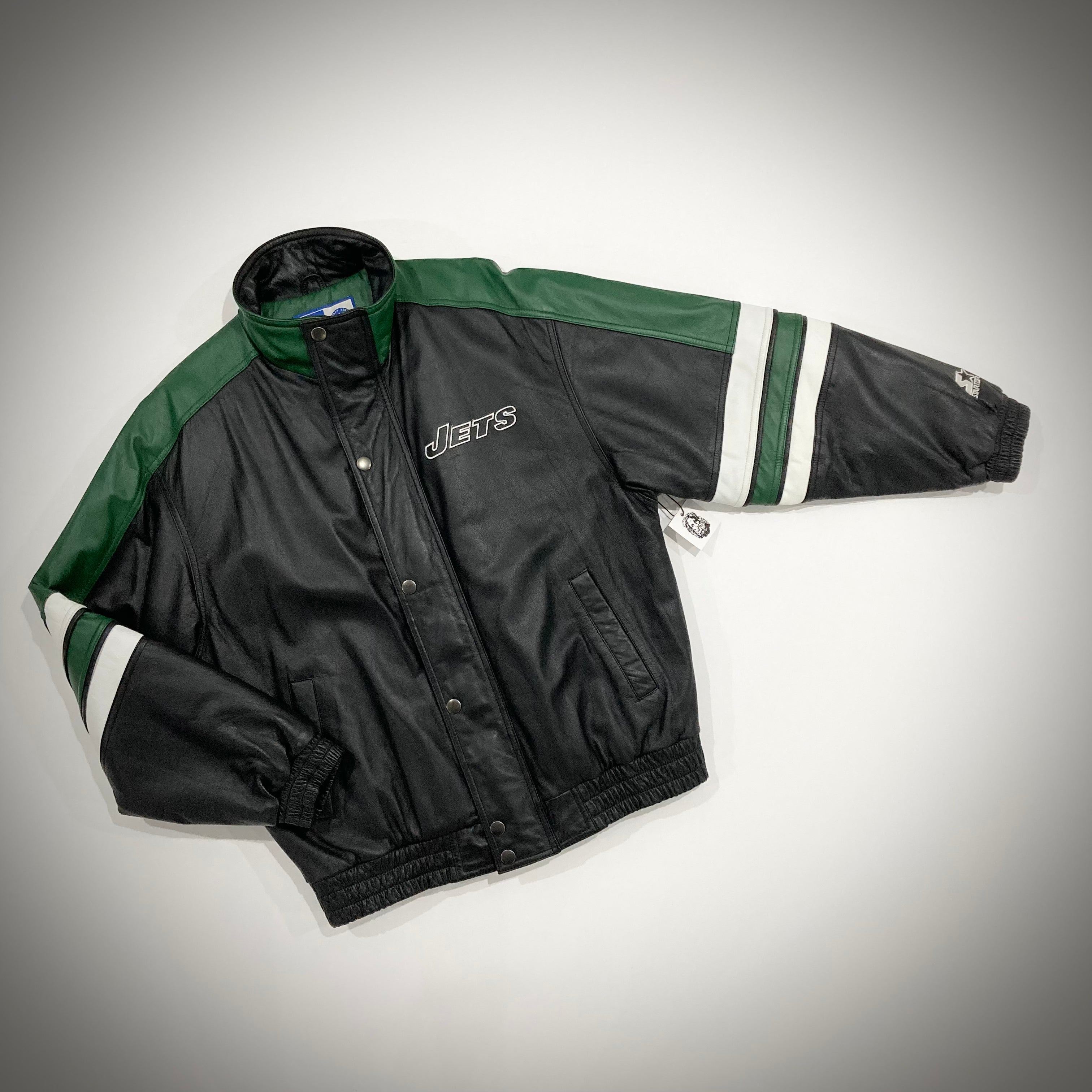 Vintage New York Jets Leather Jacket