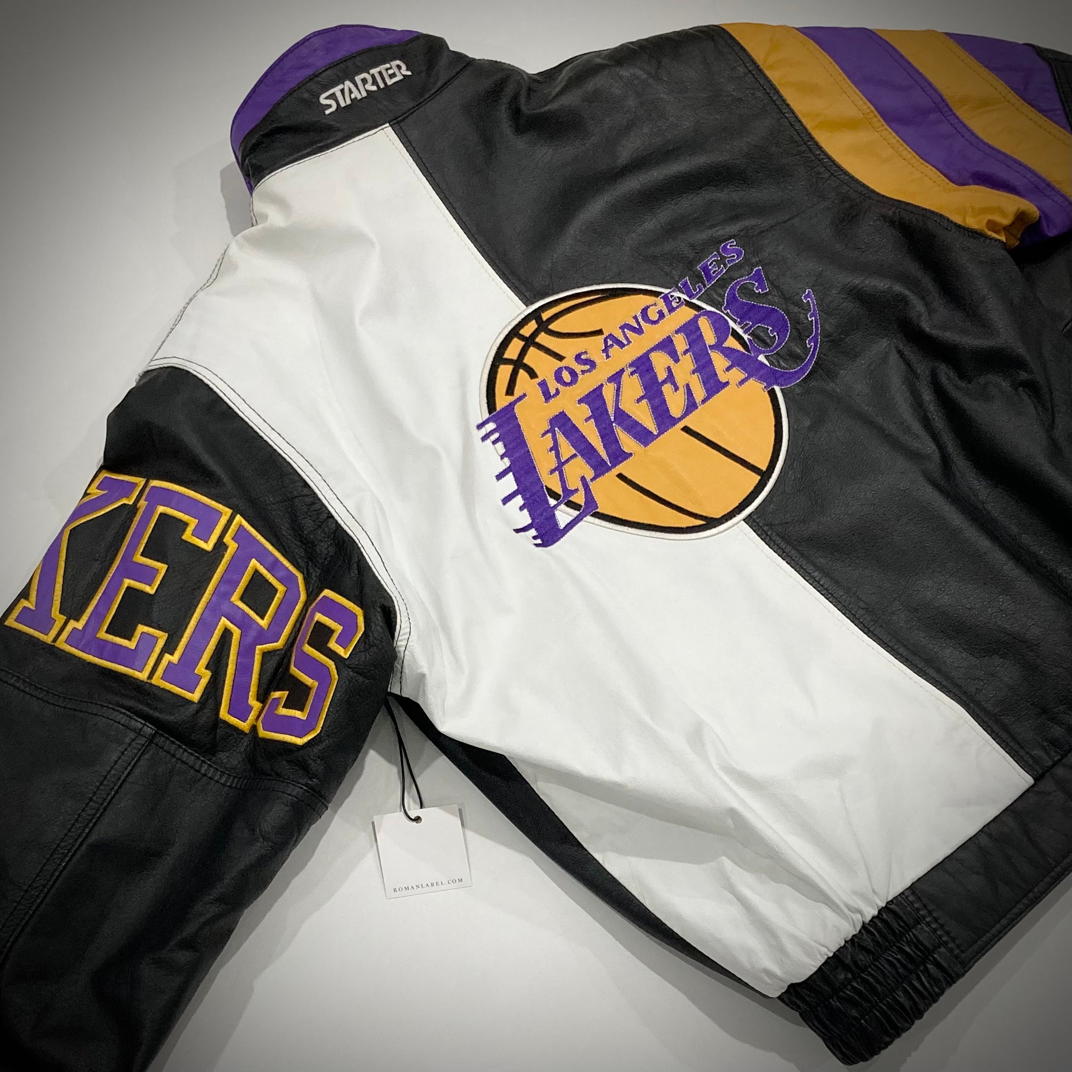 Vintage Los Angeles Lakers Leather Starter Jacket